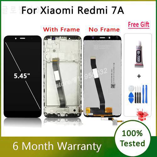 Tested 5.45&39&39 LCD For Xiaomi Redmi 7A Display Screen Touch Digitizer For Redmi 7A MZB7995IN M1903C3EG M1903C3EH LCD with Frame