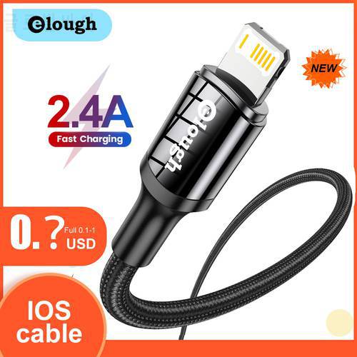 Elough USB Cable for iPhone 12 11 Pro XS Max X XR 8 7 6 6s Plus 5s SE Fast Charging Charger Mobile Phone Cable Wire Data Cord