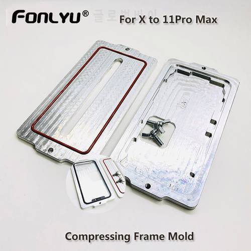 Novecel Aluminum Frame Bezel Installation Mold Holder for iPhone 14 14 Plus 13pro Max X XS Max XR Frame Cold Glue Holding Mold