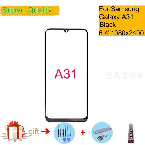 Replacement For Samsung Galaxy A31 Touch Screen Panel Front Outer Glass LCD Lens With OCA Glue