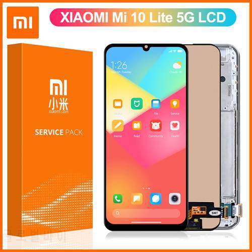 100% Test Mi 10 Lite Lcd For Xiaomi Mi10 Lite Lcd Display Touch Screen Digitizer Assembly For Mi 10Lite Lcd M2002J9G 5G