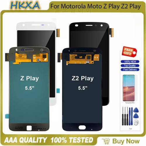 Original OLED For Motorola Moto Z Play Z2 Play LCD Display Touch Screen Digitizer Assembly Replacement LCD Zplay Z2play