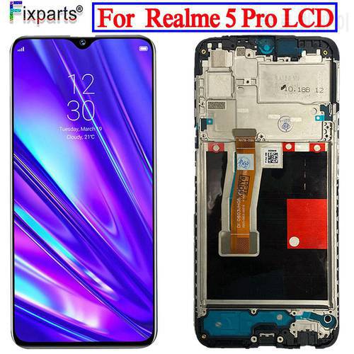6.3“”LCD For OPPO Realme 5 Pro LCD Sisplay Touch Panel Screen Sensor Assembly For Realme 5 Pro RMX1971 Display Screen
