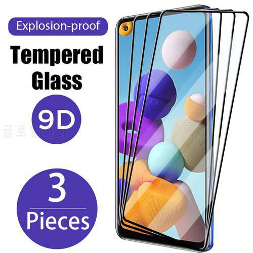 3 PCS 9D screen protector for Samsung Galaxy S20 S10 FE 5G Lite tempered glass for Galaxy A10 A11 A20e A12 A21 A01 A02S glass