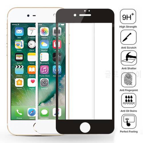 11D Full Cover Protective Glass For iPhone 8 7 6 6S Plus 5 5S SE 2020 Screen Protector iPhone 8 7 6 6S 5S SE Tempered Glass Film