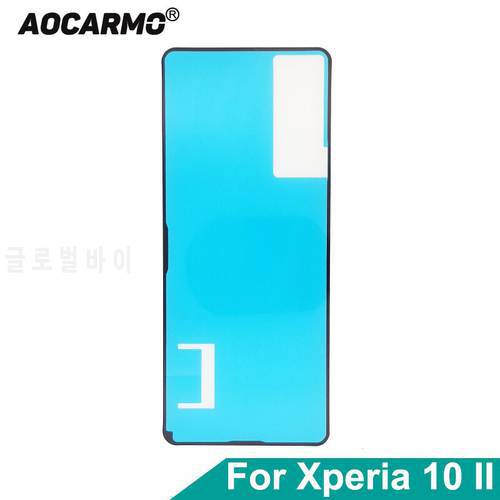 Aocarmo For Sony Xperia 10 II X10ii XQ-AU51 XQ-AU52 SO-41A SOV43 Rear Housing Door Sticker Tape Glue Back Cover Adhesive