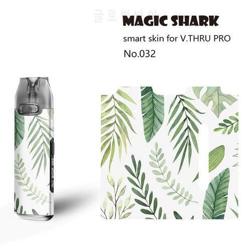 Magic Shark Cute Cat Bear Duck Leaf Skull PVC Stereo Sticker for Vthru Pro Film Skin Case Tape for Voopoo V.THRU PRO