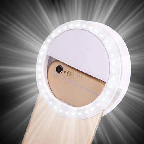 Luxury Universal Selfie LED Auto Flash For Smartphone Round Portable Selfie Flashlight For iPhone 11 Plus For Samsung