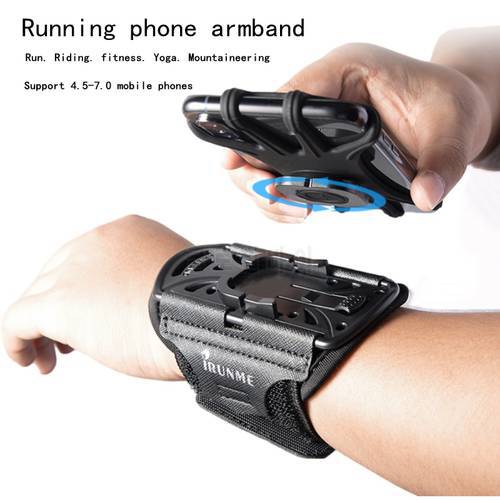 Running wristband mountaineering riding navigation support iphone Samsung mobile phone wristband fitness sports wrist bag