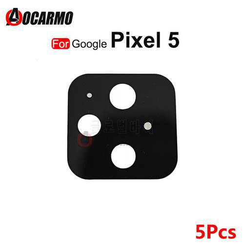5Pcs Back Camera Lens Without Frame For Google Pixel 5 Replacement Parts