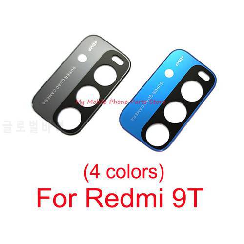 1 Set Back Rear Camera Glass Lens For Redmi 9T Back Camera Lens Glass With Glue Sticker Repair Spare Parts For Xiaomi Redmi 9T