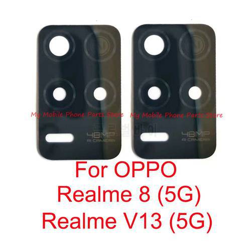 Rear Camera Glass Lens For OPPO Realme 8 V13 (5G) Back Camera Lens Glass Spare Parts With Glue Sticker Tape For Realme V13 5G