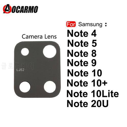 For Samsung Galaxy Note 4 5 8 9 10+ 20 ULtra 10 Lite Plus Rear Camera Lens Glass With Sticker Replacement Part