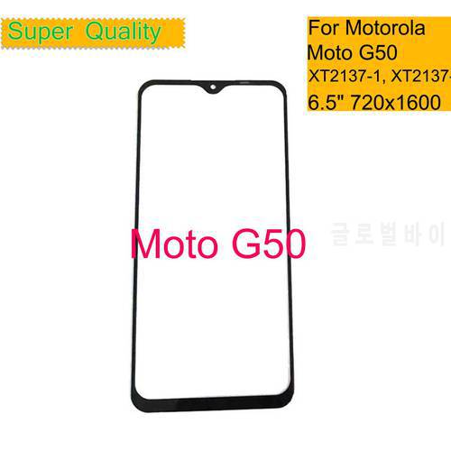 10Pcs/Lot For Motorola Moto G50 5G Touch Screen Front Outer Glass Panel LCD Lens With OCA
