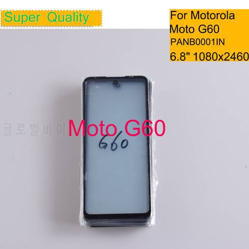 10Pcs/Lot For Motorola Moto G60 G60S Touch Screen Front Outer Glass Panel Lens For Moto G60 PANB0001IN LCD Glass With OCA Glue
