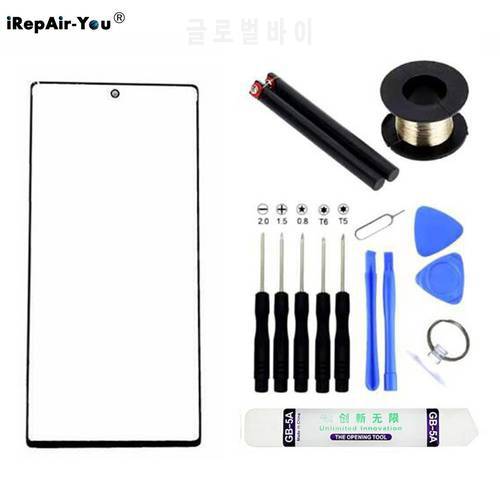 Outer Touch Glass Lens with OCA Adhesive For Samsung Galaxy Note 10+ Plus Screen Glass Replacement Front Lens Glass