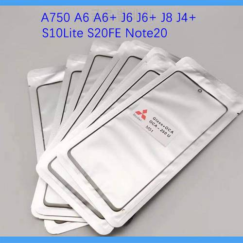 10pcs/lot GLASS + OCA LCD Front Outer Lens For Samsung Galaxy S20 S21 S22 FE Plus S10e S10 Note10 Lite Touch Screen Panel