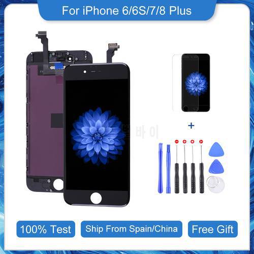 Elekworld For iPhone 6 6S 7 8 Plus LCD Screen Replacement Display No Dead Pixel Touch Digitizer Assembly With Gift 100% Tested