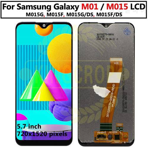 New LCD For Samsung Galaxy M01 LCD with frame Display Touch Screen Digitizer Assembly For Samsung M015F M015G M015M