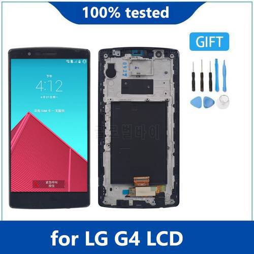 Original For LG G4 H810 H811 H815 VS986 LS991 F500L H818 LCD display and Touch Screen Digitizer with Frame
