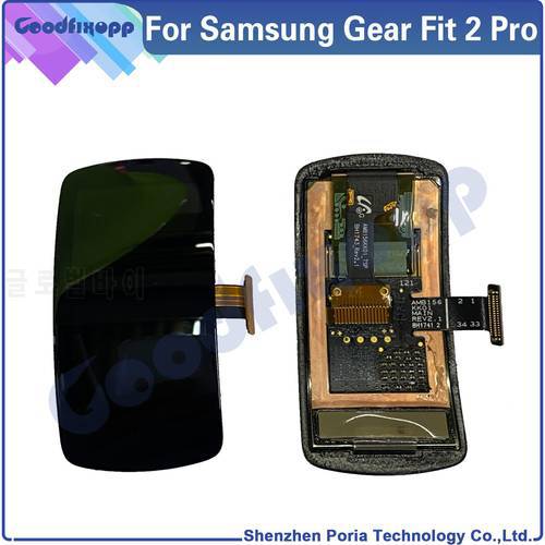 Original For Samsung Gear Fit 2 Pro R365 Watch LCD Display Touch Screen Digitizer Assembly For Samsung Gear Fit 2Pro Fit2 Pro