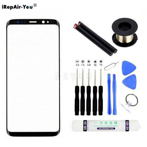 New Outer Glass Lens with OCA film For Samsung S9&S9 Plus Front Glass Screen Replacement Repair Kit