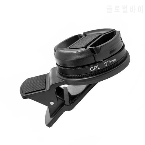 Smartphone 37mm Ultra Slim CPL Circular Polarizing Lens Durability Filter For Iphone 14 X Microscope Macro Lens W Clip Accessori