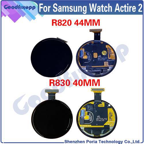 Original Watch Display For Samsung Watch Active 2 R820 44MM / R830 40MM LCD Display Assembly Touch Screen For Samsung Active2