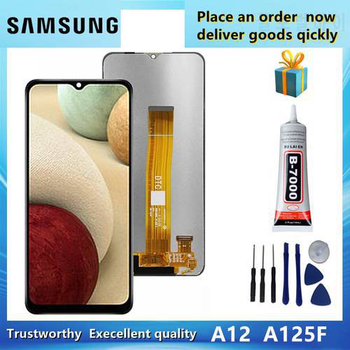 Original Display For Samsung Galaxy A12 A125F A125F/DS LCD touch screen digitizer Assembly replacement For Samsung A125 lcd