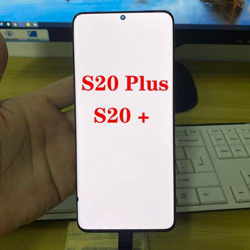 Original G985F LCD For Samsung Galaxy S20 Plus LCD With Frame 1440*3200 S20 Plus SM- G985A G985U G985F/DS Display Touch Screen