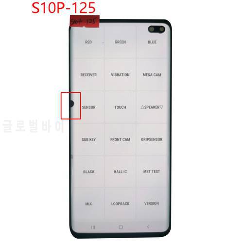 SUPERI AMOLED LCD For Samsung S10P LCD Display Touch Screen Assembly For S10 Plus G975 G975F LCD Repair