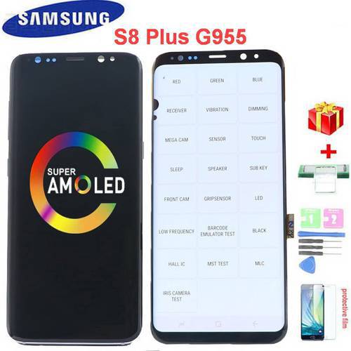 Original LCD Display For Samsung Galaxy S8 Plus G955 G955FN Display Touch Screen Digitizer for S8+ G955F LCD Screen With defects
