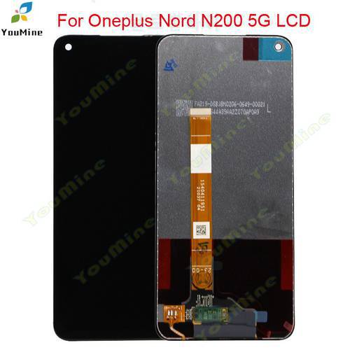 6.49&39&39 IPS For OnePlus Nord N200 5G LCD Display Touch Panel Screen Digitizer Assembly +frame For OnePlus N200 DE2118 Display