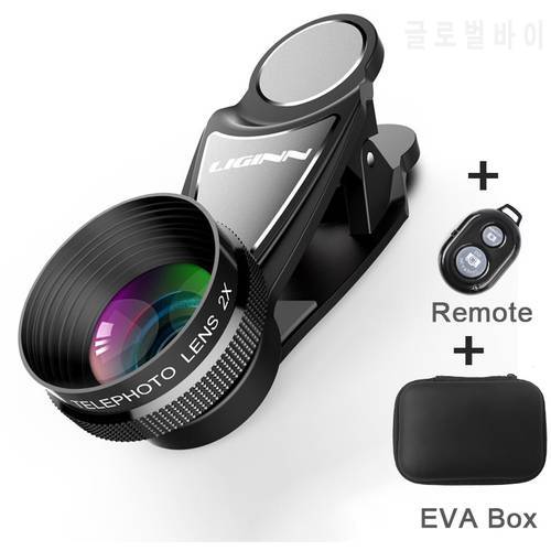 2X Telephoto Portrait Lens Professiaonal HD Mobile Phone Camera Telephoto Lens for iPhone Samsung Smartphone and Video Shooting