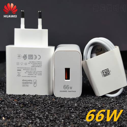 Huawei mate40 pro charger 66w EU Fast Supercharge Adapter 6A Type C cable For Huawei Mate 40 Pro mate30 40 p40 pro nova8 P30 pro
