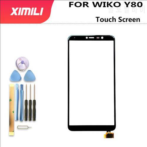 original 5.99 inch Wiko Y80 Touch Screen Digitizer For Wiko Y80 Touch Glass Panel Sensor Assembly Parts replacement+Tools
