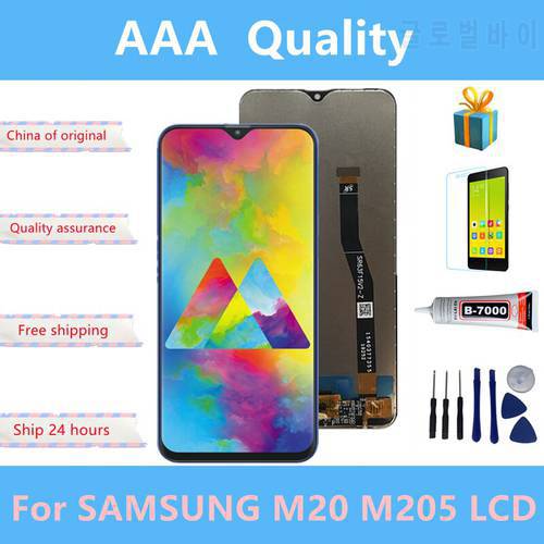 SAMSUNG Galaxy M20 2019 SM-M205 M205F LCD Display Touch Screen Digitizer Assembly replacement parts