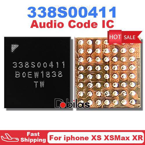 10Pcs 338S00411 U5102 U4902 U5002 For Iphone XS XSMAX XR Small Audio Code IC Music Sound BGA Integrated Circuits Chipset Chip