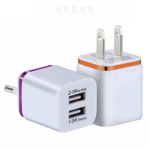 Universa EU/US Plug 2 Ports USB Charger Portable LED Display Wall Phone Charger Adapter For Iphone Samsung Huawei Xiaomi