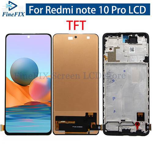 6.67&39&39 TFT For Xiaomi Redmi Note 10 Pro LCD Display Touch Panel Screen Digitizer Assembly redmi note10pro M2101K6G display
