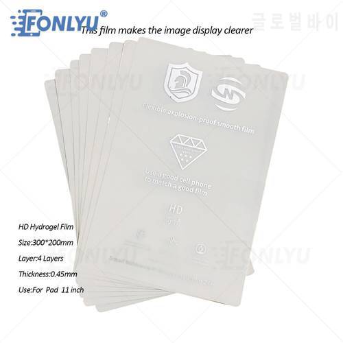 FONLYU 20pcs Flexible Hydrogel Film Sticker For Tablet Laptop fit Fonlyu T438 F140 F150 etc Screen Protector Cutting Machine