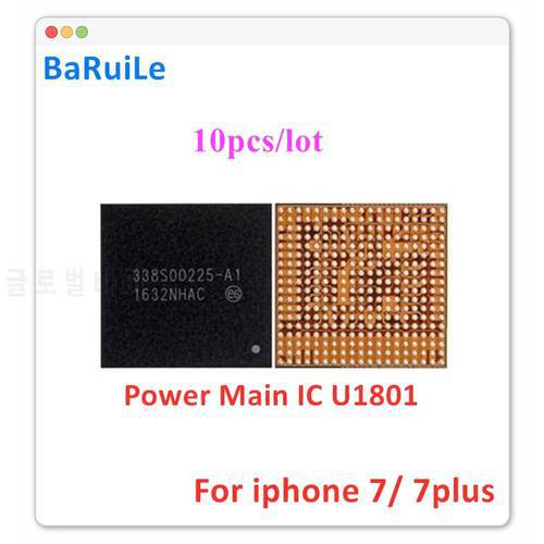 BaRuiLe 10pcs U1801 338S00225-A1 PMU Chip for iPhone 7 Plus 7P 7G Main / Big Power Management PMIC IC 338S00225 Repair Parts