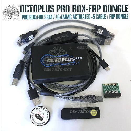 2022 NEW Original Octoplus Pro Box + Cable + Adapter Set+Octoplus FRP Dongle ( Activated forSamsung+ LG + eMMC/JTAG )