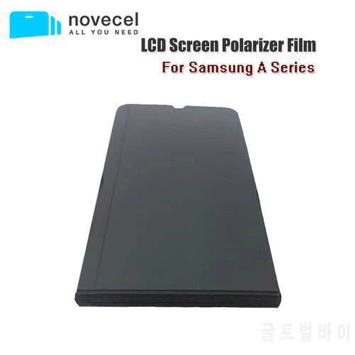 NOVECEL 10pcs Original LCD Screen Polarizer Film LCD Filter Polarizer Film For Samsung Galaxy A71 A10-A80 A20e A21s A30 A32 A52