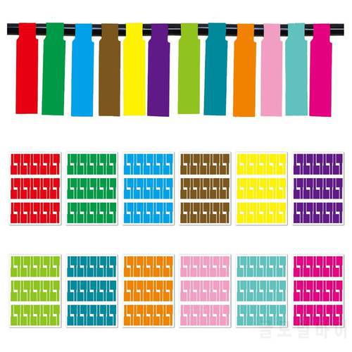 30/150pcs Self Adhesive Cable Stickers Waterproof Identification Fiber Wire Tags Labels Organizers Network Marker Tool