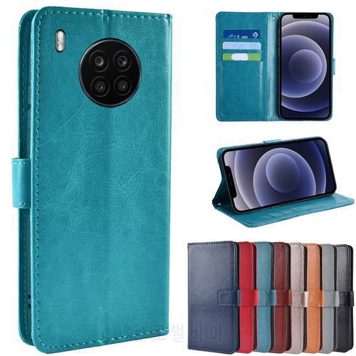 Card Slot Wallet Flip Phone Case on HONOR 50 Lite Soft TPU Case Honor 50 Light Cover Honor50 Lite 6.67 in Business Leather Case