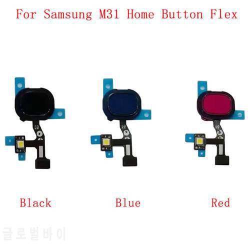 Home Button Fingerprint Sensor Flex Cable Ribbon For Samsung M31 M315F Touch Sensor Flex Replacement parts
