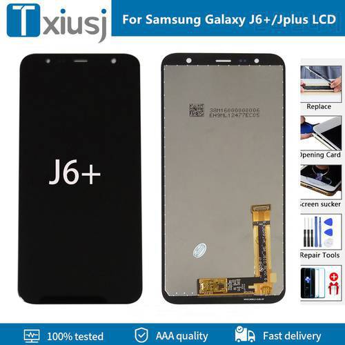 Original AMOLED For Samsung Galaxy J6 + J610 J610F J610FN LCD Display Touch Screen Assembly Digitizer For Samsung J6 Plus
