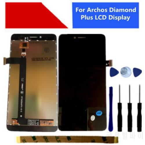 AICSRAD 100% Tested For Archos Diamond Plus LCD Display LCD Display Screen With Touch Screen Assembly + tools +adhesive