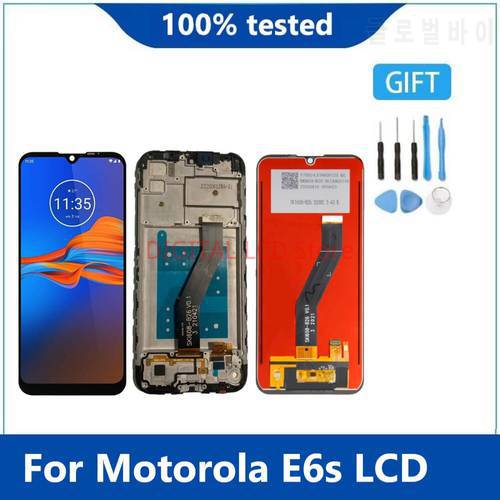 Original Display For Moto E6S 2020 LCD Display For Moto E6S XT2053-1 Display LCD Screen Touch Digitizer Assembly with Frame
